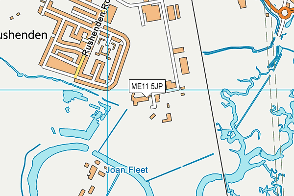 ME11 5JP map - OS VectorMap District (Ordnance Survey) ME11 5JP map - OS VectorMap District (Ordnance Survey)