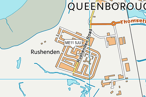 ME11 5JU map - OS VectorMap District (Ordnance Survey) ME11 5JU map - OS VectorMap District (Ordnance Survey)