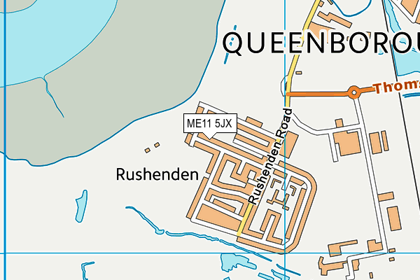 ME11 5JX map - OS VectorMap District (Ordnance Survey) ME11 5JX map - OS VectorMap District (Ordnance Survey)