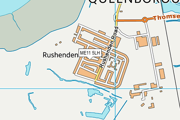 ME11 5LH map - OS VectorMap District (Ordnance Survey) ME11 5LH map - OS VectorMap District (Ordnance Survey)
