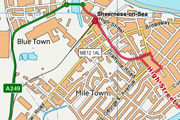 ME12 1AL map - OS VectorMap District (Ordnance Survey) ME12 1AL map - OS VectorMap District (Ordnance Survey)