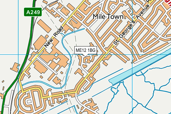 ME12 1BG map - OS VectorMap District (Ordnance Survey) ME12 1BG map - OS VectorMap District (Ordnance Survey)