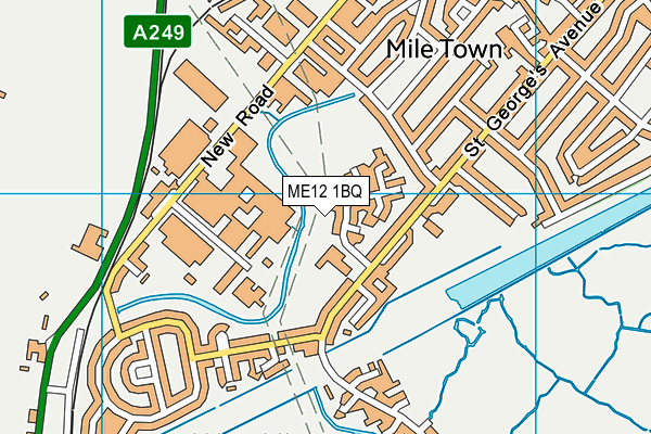 ME12 1BQ map - OS VectorMap District (Ordnance Survey) ME12 1BQ map - OS VectorMap District (Ordnance Survey)