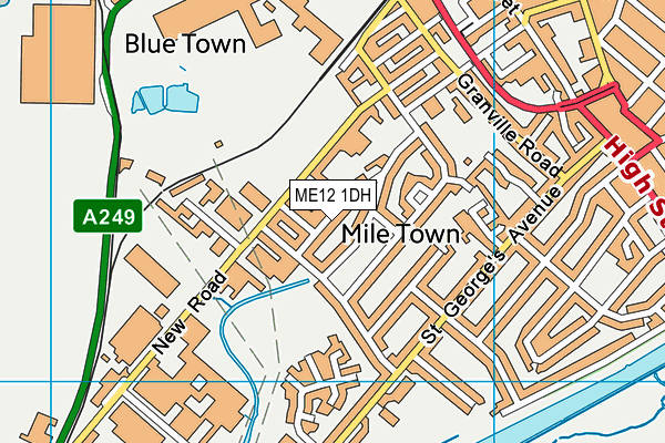 ME12 1DH map - OS VectorMap District (Ordnance Survey) ME12 1DH map - OS VectorMap District (Ordnance Survey)