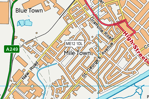 ME12 1DL map - OS VectorMap District (Ordnance Survey) ME12 1DL map - OS VectorMap District (Ordnance Survey)