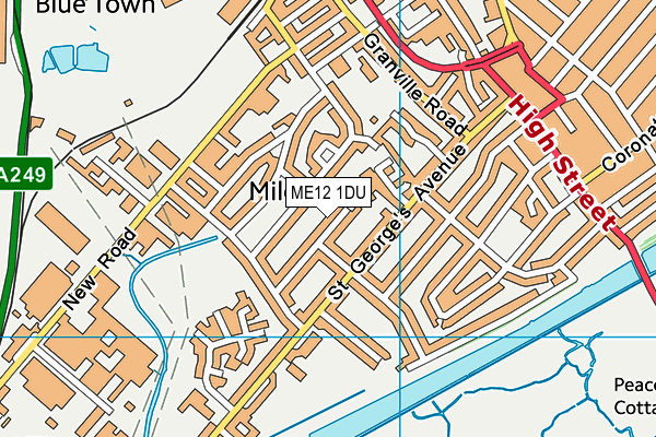 ME12 1DU map - OS VectorMap District (Ordnance Survey) ME12 1DU map - OS VectorMap District (Ordnance Survey)