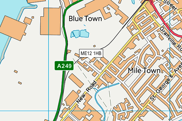 ME12 1HB map - OS VectorMap District (Ordnance Survey)