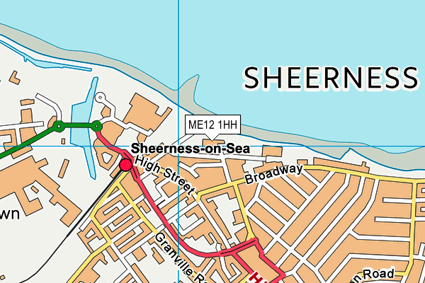 ME12 1HH map - OS VectorMap District (Ordnance Survey) ME12 1HH map - OS VectorMap District (Ordnance Survey)