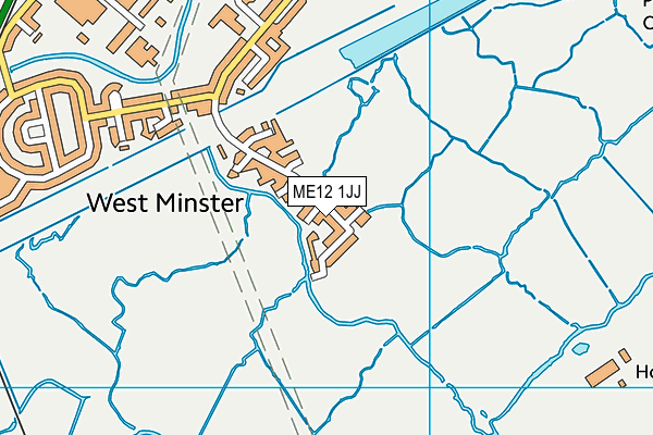 ME12 1JJ map - OS VectorMap District (Ordnance Survey) ME12 1JJ map - OS VectorMap District (Ordnance Survey)