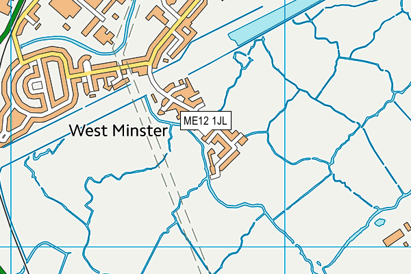 ME12 1JL map - OS VectorMap District (Ordnance Survey) ME12 1JL map - OS VectorMap District (Ordnance Survey)