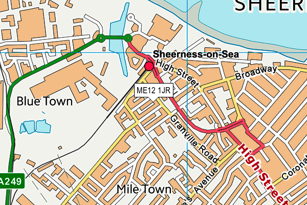 ME12 1JR map - OS VectorMap District (Ordnance Survey) ME12 1JR map - OS VectorMap District (Ordnance Survey)