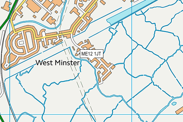 ME12 1JT map - OS VectorMap District (Ordnance Survey) ME12 1JT map - OS VectorMap District (Ordnance Survey)