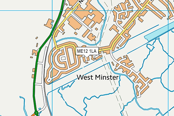 ME12 1LA map - OS VectorMap District (Ordnance Survey) ME12 1LA map - OS VectorMap District (Ordnance Survey)