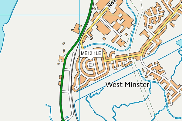 ME12 1LE map - OS VectorMap District (Ordnance Survey) ME12 1LE map - OS VectorMap District (Ordnance Survey)