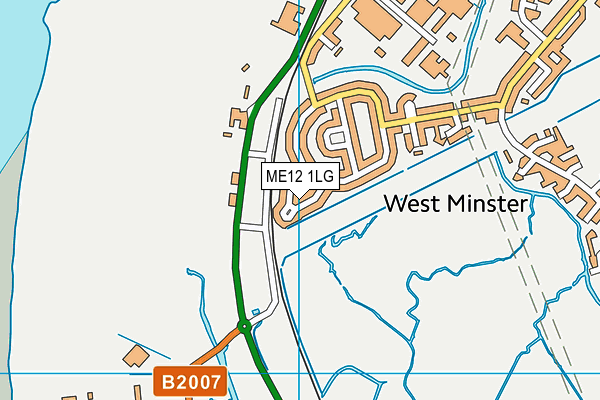 ME12 1LG map - OS VectorMap District (Ordnance Survey) ME12 1LG map - OS VectorMap District (Ordnance Survey)