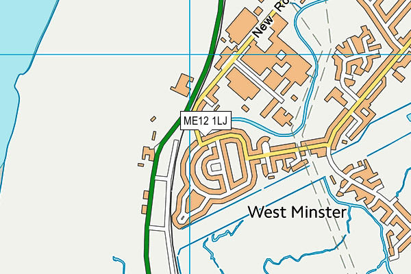 ME12 1LJ map - OS VectorMap District (Ordnance Survey) ME12 1LJ map - OS VectorMap District (Ordnance Survey)