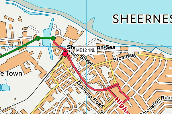 ME12 1NL map - OS VectorMap District (Ordnance Survey) ME12 1NL map - OS VectorMap District (Ordnance Survey)
