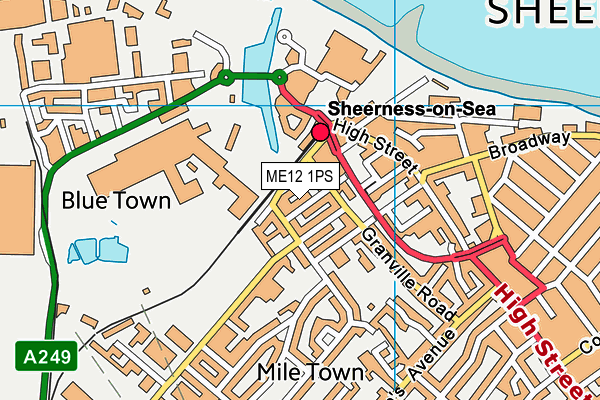 ME12 1PS map - OS VectorMap District (Ordnance Survey) ME12 1PS map - OS VectorMap District (Ordnance Survey)