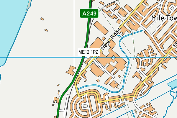 ME12 1PZ map - OS VectorMap District (Ordnance Survey) ME12 1PZ map - OS VectorMap District (Ordnance Survey)