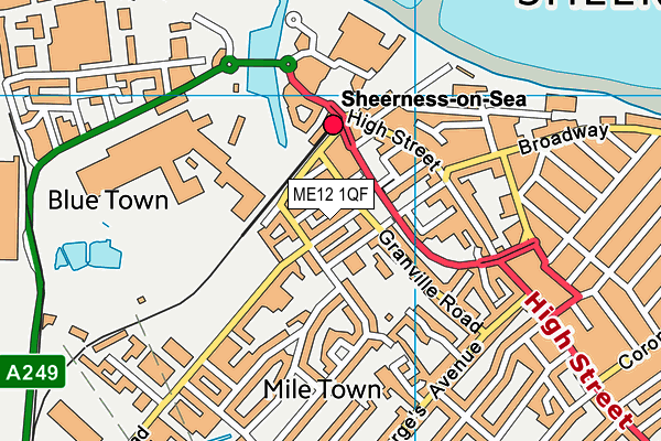 ME12 1QF map - OS VectorMap District (Ordnance Survey) ME12 1QF map - OS VectorMap District (Ordnance Survey)