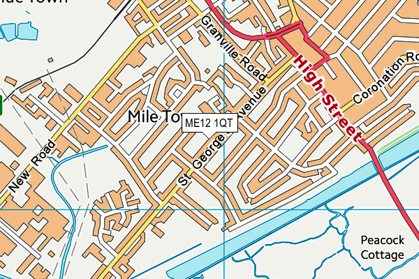 ME12 1QT map - OS VectorMap District (Ordnance Survey) ME12 1QT map - OS VectorMap District (Ordnance Survey)