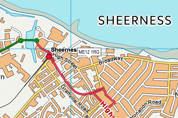 ME12 1RG map - OS VectorMap District (Ordnance Survey) ME12 1RG map - OS VectorMap District (Ordnance Survey)
