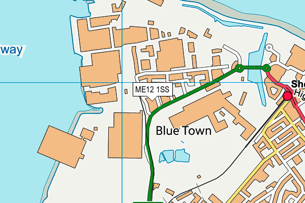 ME12 1SS map - OS VectorMap District (Ordnance Survey) ME12 1SS map - OS VectorMap District (Ordnance Survey)