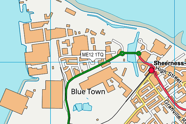 ME12 1TQ map - OS VectorMap District (Ordnance Survey) ME12 1TQ map - OS VectorMap District (Ordnance Survey)