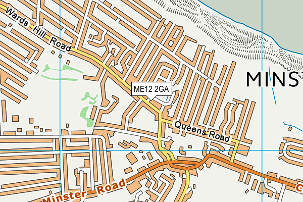 ME12 2GA map - OS VectorMap District (Ordnance Survey) ME12 2GA map - OS VectorMap District (Ordnance Survey)