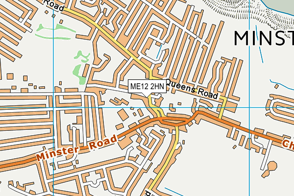 ME12 2HN map - OS VectorMap District (Ordnance Survey) ME12 2HN map - OS VectorMap District (Ordnance Survey)