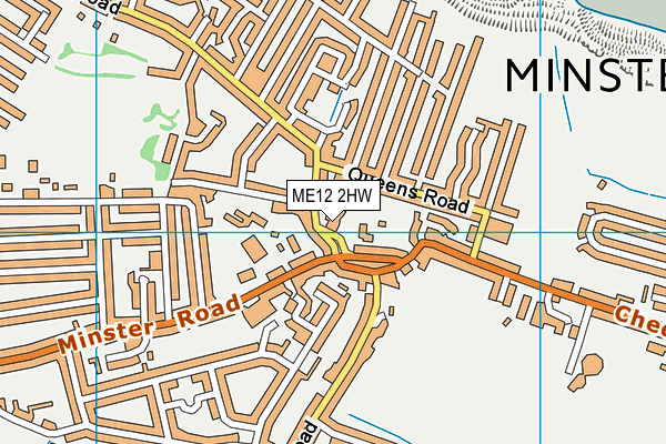 ME12 2HW map - OS VectorMap District (Ordnance Survey) ME12 2HW map - OS VectorMap District (Ordnance Survey)