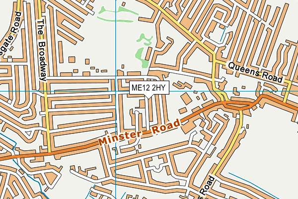 ME12 2HY map - OS VectorMap District (Ordnance Survey) ME12 2HY map - OS VectorMap District (Ordnance Survey)