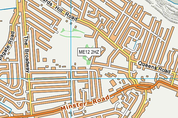 ME12 2HZ map - OS VectorMap District (Ordnance Survey) ME12 2HZ map - OS VectorMap District (Ordnance Survey)