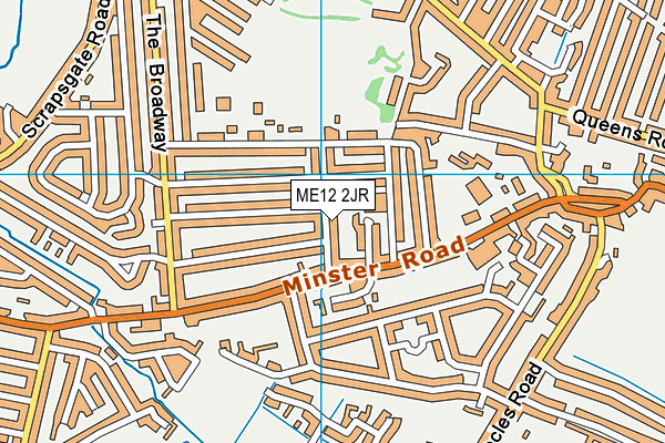 ME12 2JR map - OS VectorMap District (Ordnance Survey) ME12 2JR map - OS VectorMap District (Ordnance Survey)