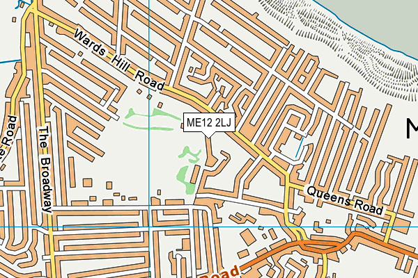 ME12 2LJ map - OS VectorMap District (Ordnance Survey) ME12 2LJ map - OS VectorMap District (Ordnance Survey)