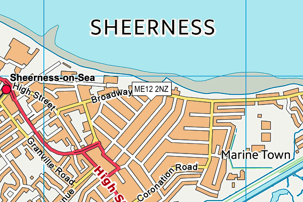 ME12 2NZ map - OS VectorMap District (Ordnance Survey) ME12 2NZ map - OS VectorMap District (Ordnance Survey)