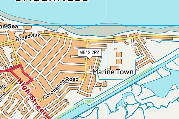 ME12 2PZ map - OS VectorMap District (Ordnance Survey) ME12 2PZ map - OS VectorMap District (Ordnance Survey)