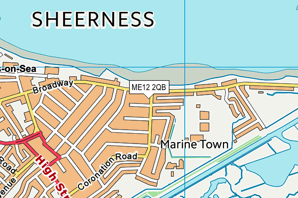 ME12 2QB map - OS VectorMap District (Ordnance Survey)