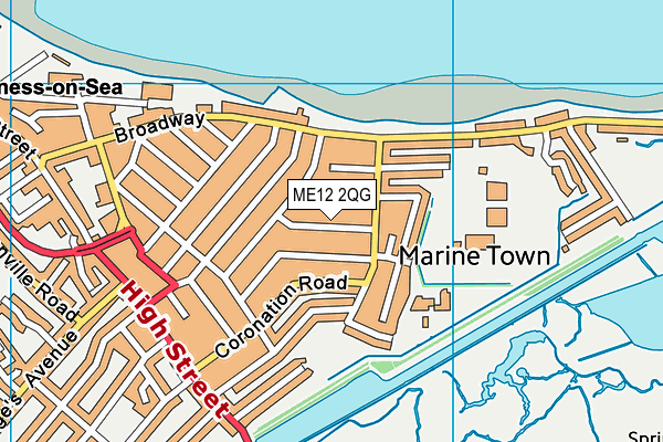 ME12 2QG map - OS VectorMap District (Ordnance Survey) ME12 2QG map - OS VectorMap District (Ordnance Survey)