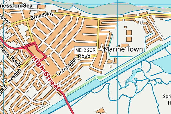 ME12 2QR map - OS VectorMap District (Ordnance Survey) ME12 2QR map - OS VectorMap District (Ordnance Survey)