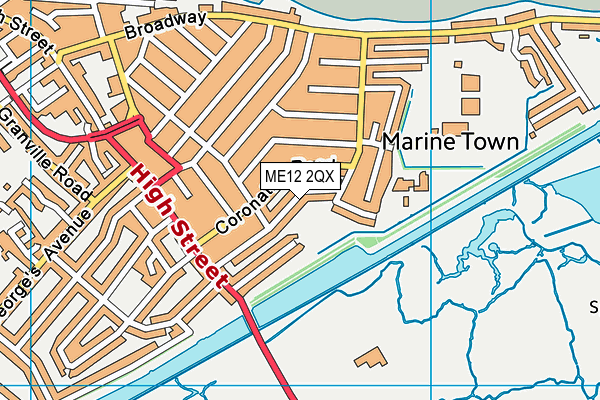 ME12 2QX map - OS VectorMap District (Ordnance Survey)