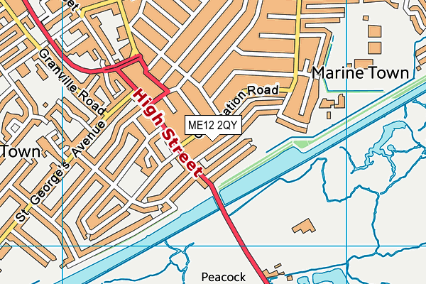 ME12 2QY map - OS VectorMap District (Ordnance Survey) ME12 2QY map - OS VectorMap District (Ordnance Survey)