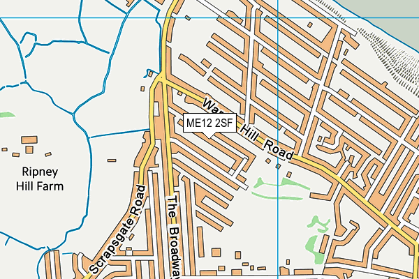 ME12 2SF map - OS VectorMap District (Ordnance Survey) ME12 2SF map - OS VectorMap District (Ordnance Survey)
