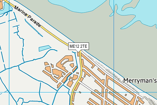 ME12 2TE map - OS VectorMap District (Ordnance Survey) ME12 2TE map - OS VectorMap District (Ordnance Survey)