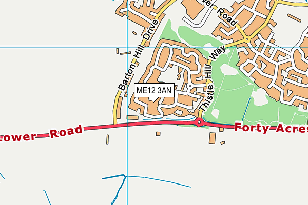 ME12 3AN map - OS VectorMap District (Ordnance Survey)