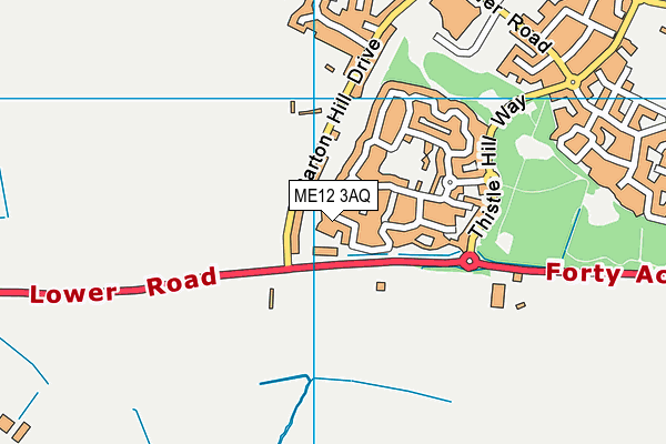ME12 3AQ map - OS VectorMap District (Ordnance Survey)