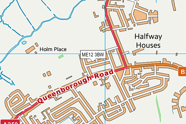 ME12 3BW map - OS VectorMap District (Ordnance Survey) ME12 3BW map - OS VectorMap District (Ordnance Survey)