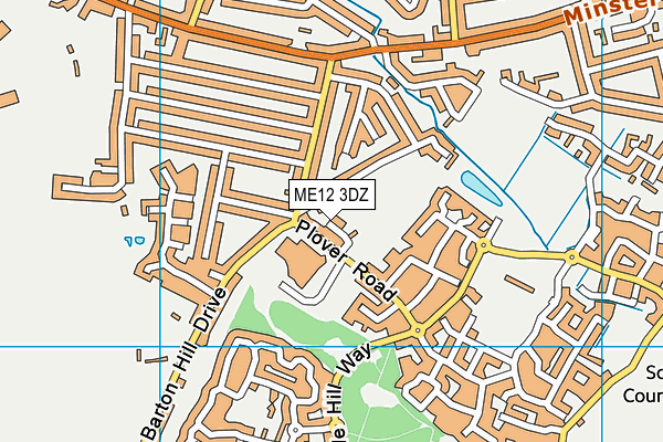 ME12 3DZ map - OS VectorMap District (Ordnance Survey) ME12 3DZ map - OS VectorMap District (Ordnance Survey)