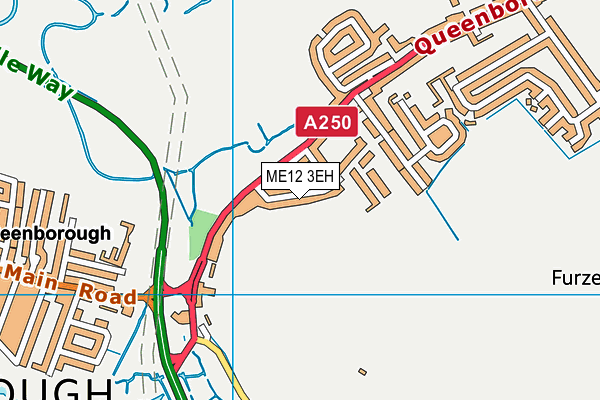 ME12 3EH map - OS VectorMap District (Ordnance Survey) ME12 3EH map - OS VectorMap District (Ordnance Survey)