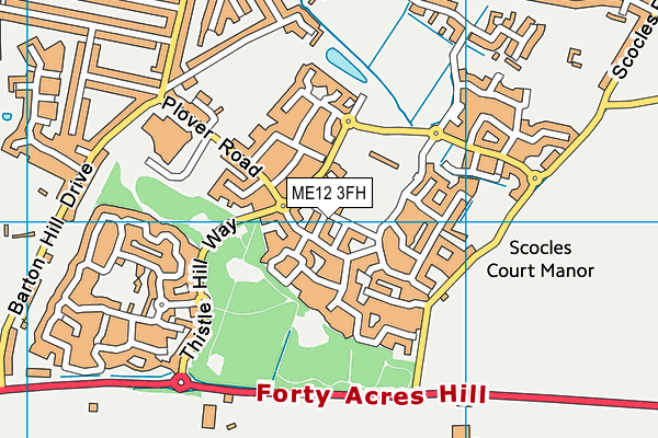 ME12 3FH map - OS VectorMap District (Ordnance Survey) ME12 3FH map - OS VectorMap District (Ordnance Survey)